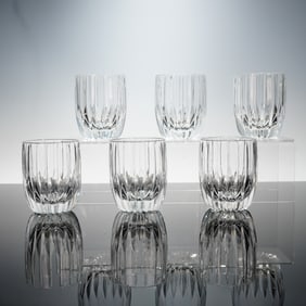 6pc Mikasa Park Lane Crystal Old Fashioned Tumblers