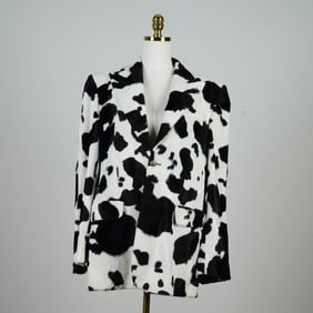 Gianni Versace Versus Men's Cow Print Jacket