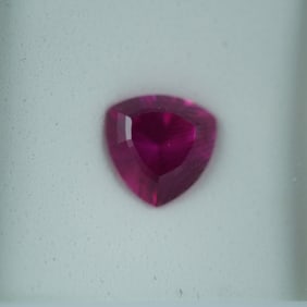 3.50 CT Lab-Created Sapphire Trillion Cut Gemstone