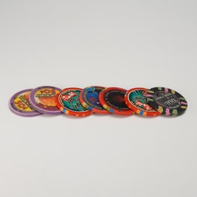 7pc Casino Poker Chips