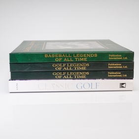 4 Sports Books, incl. Classic Golf by Walter Iooss Jr.
