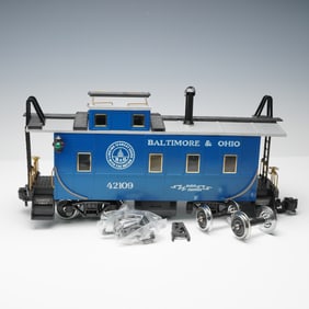 Aristo-Craft Baltimore & Ohio Steel Caboose Model Train, G Scale