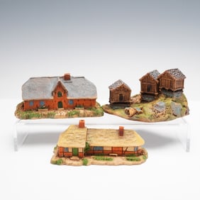 3pc Marklin Mini-Club Z Scale Buildings, Nos. 8404, 8411 & 8412, Boxed