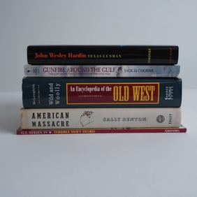 5pc Books on the Old West & Military History