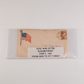 1861 Civil War Letter from Elizabethport, New Jersey