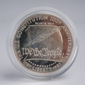 1987-S U.S. Constitution Bicentennial Silver Dollar