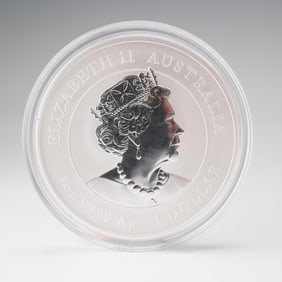 2021 Elizabeth II 1 Silver Dollar Year of the OX Coin