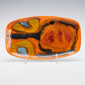 Poole Pottery Delphis Series Dish, Mid-20th Century