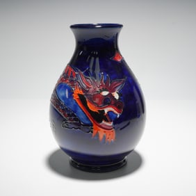Moorcroft Pottery Dragon Vase