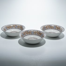 3pc Martha Stewart Collection for Wedgwood Conservatory Ceramic Bowls