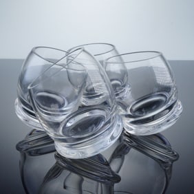 4pc Rosenthal Studio Crystal Schnapps Shot Glasses