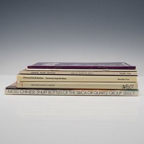 6pc Chinese Snuff Bottles Books Set