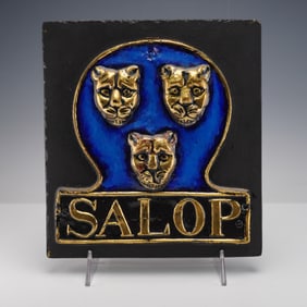 Salop Insurance by E. V. Jackson Reproduction Fire Mark Plaque