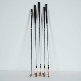 5pc MacGregor Tourney Copper Iron Golf Clubs