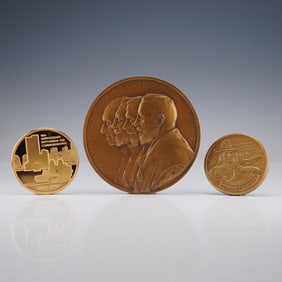 3pc World War I, American Bicentennial, 9/11 Commemorative Medals