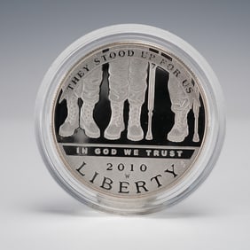 US 2010-W $1 Silver Disabled Veterans Commemorative Proof
