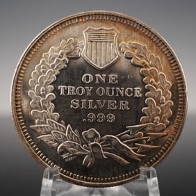 One Troy Ounce Indian Head Silver Cent Round