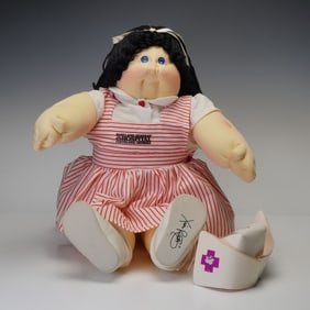 Xavier Roberts Original Cabbage Patch Doll with Nurses Cap