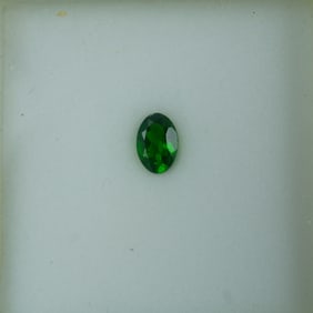 0.40 CT Chrome Diopside Oval Cut Gemstone
