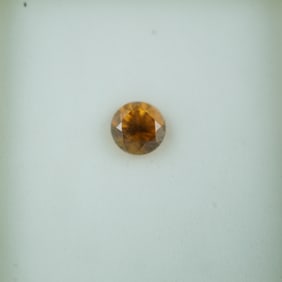 0.75 CT Honey Zircon Round Cut Gemstone
