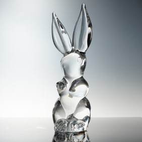Daum Crystal Figurine, Rabbit