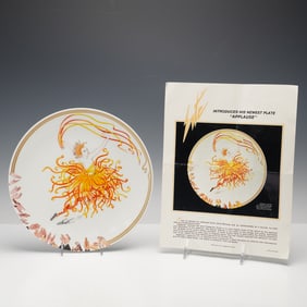 Anthony Arts International & Edna Hibel Studio Erte Plate, Applause