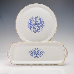 A Pair of Bernardaud Limoges 'Louis XIII' Porcelain Serving Wares