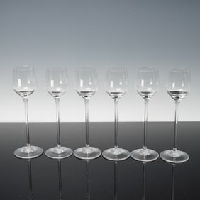 6pc Riedel Crystal Cordial Wine Glasses
