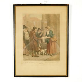 Francis Wheatley (Aft.) Hand-Colored Engraving on Paper, Cries of London