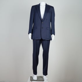 Gianni Versace Men's Wool Suit, Navy