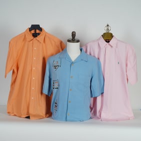 3pc Polo by Ralph Lauren, Ralph Lauren & Nat Nast Men's Short Sleeve Shirts