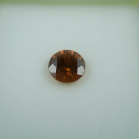 1.25 CT Whiskey Zircon Round Cut Gemstone