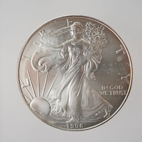 1996 American Silver Eagle One Dollar Uncirculated Coin