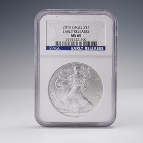 2010 American Silver Eagle Dollar NGC MS69 Early Releases