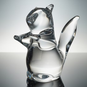 Daum Crystal Figurine, Squirrel