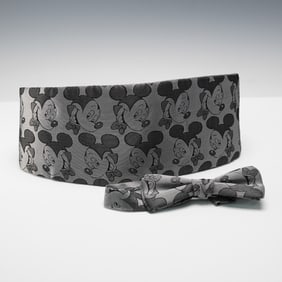 Mickey Mouse Cummerbund and Bow Tie Set