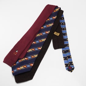 3pc Designer Necktie Set, Donna Karan, Mickey and Co, Tommy Hilfiger