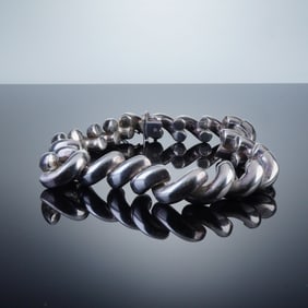 Sterling Silver Necklace, Italian San Marco Link