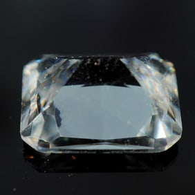 Lindenwold's Faceted Clear Gemstone, Made in USA