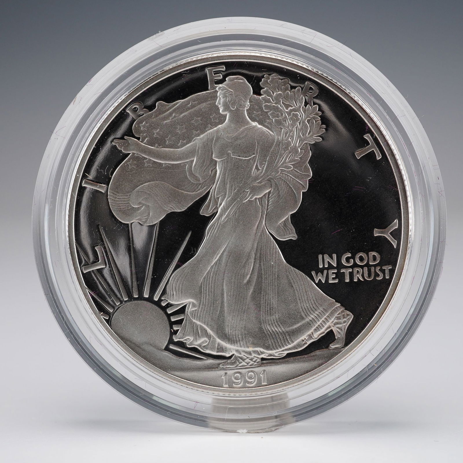 1991-S American Silver Eagle One Dollar Proof Coin (1 of 4)