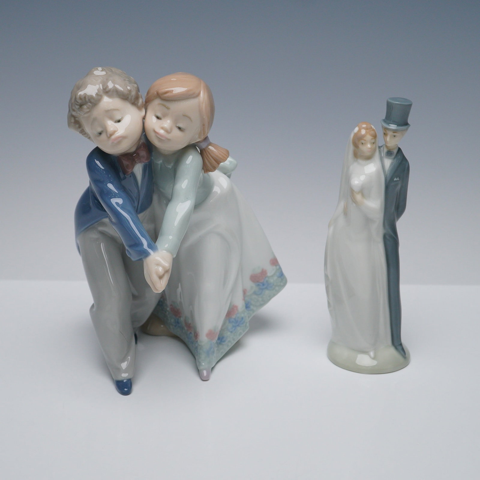 2pc Lladro and Nao by Lladro Porcelain Figurines, Couples (1 of 5)