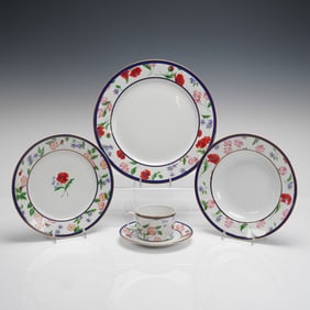 Coll. of 5 Tiffany & Co. American Garden Limoges France Dinnerware Pieces