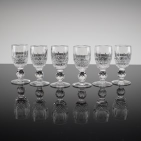 A Collection of 6 Waterford Colleen Crystal Cordial Glasses