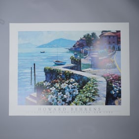 Howard Behrens Print, Il Lago Como