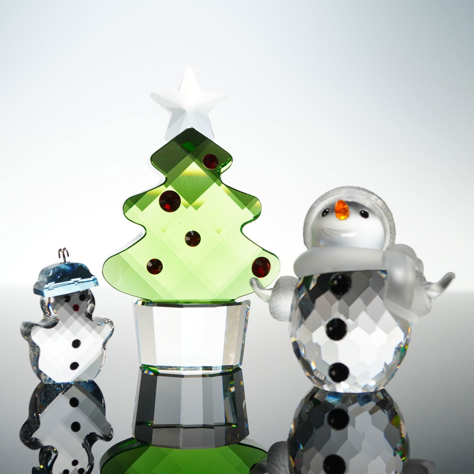 3pc Swarovski Crystal Holiday Cheers Figurines and Ornament (1 of 5)