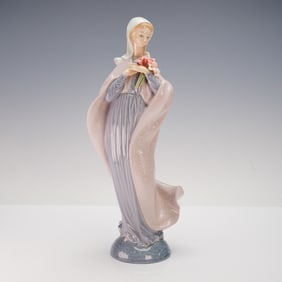 Lladro 'Our Lady With Flowers' Porcelain Figurine, Model 5171