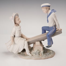 Lladro Porcelain Figurine, See-Saw 1011255