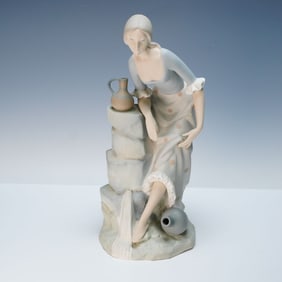 Nao by Lladro Porcelain Figurine, Girl From The Fountain