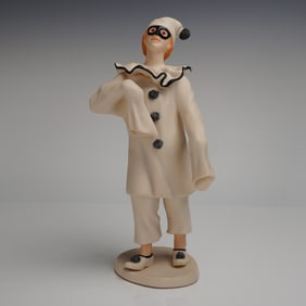 Cybis Porcelain Pagliacci Harlequin Clown Figurine
