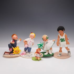 5pc Annalee Playful Children Figures